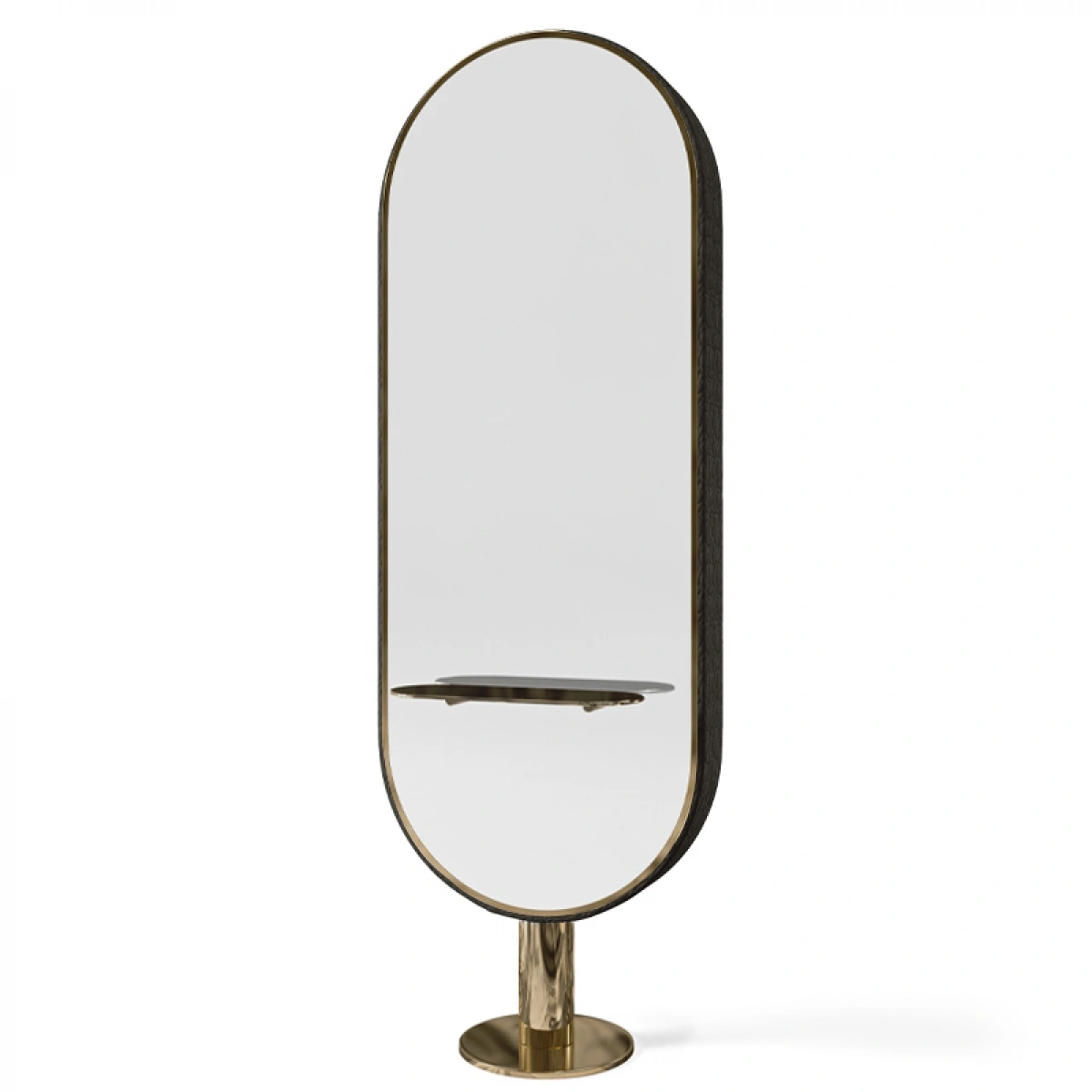 Парикмахерское зеркало KATHERINE RING WITH SHELVES GCMW235KA