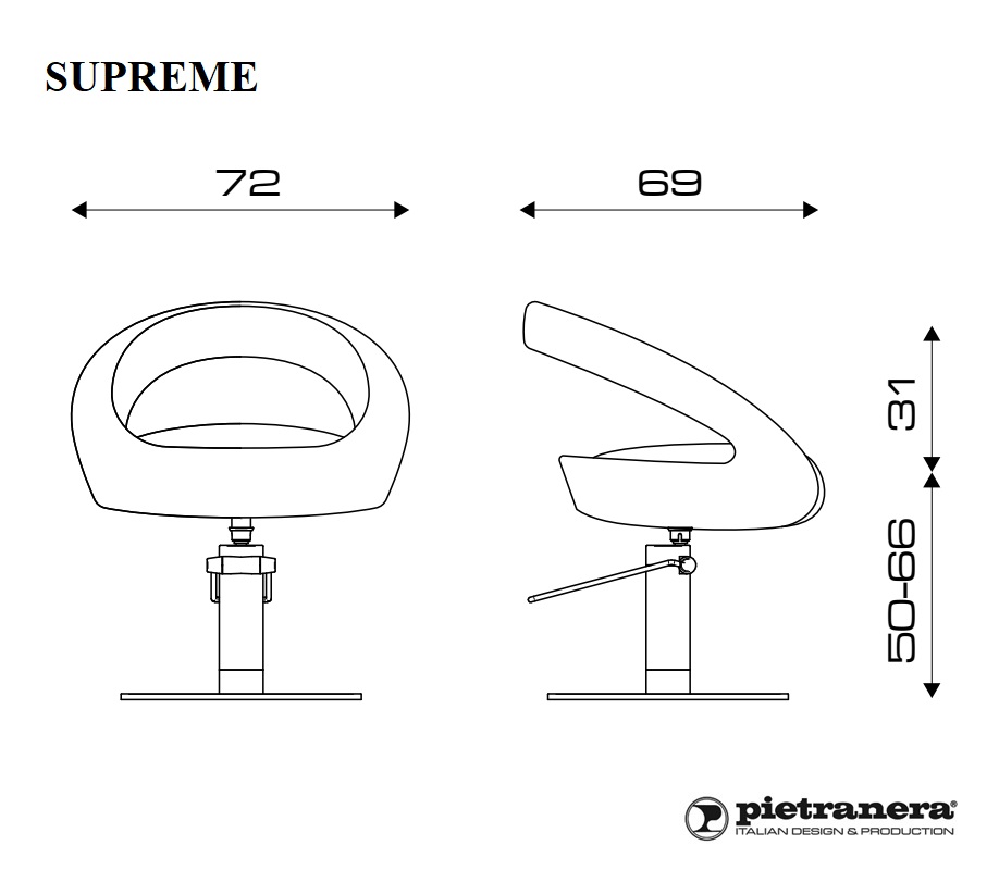 Кресло парикмахерское SUPREME Pietranera