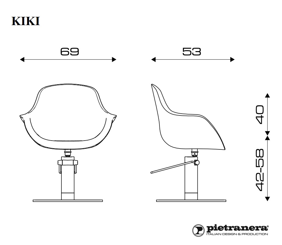 Кресло парикмахерское KIKI Pietranera