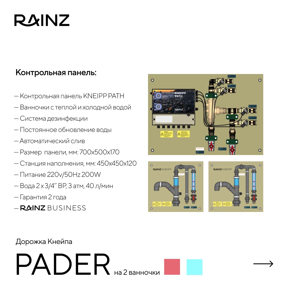 Дорожка Кнейпа RAINZ PADER картинки Rainz RAINZ PADER