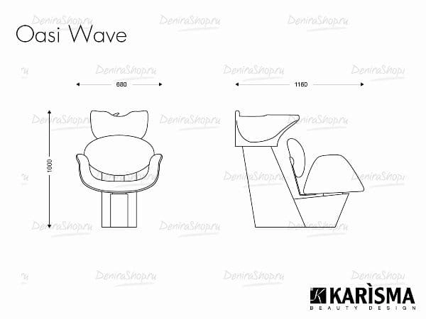 Парикмахерская мойка OASI WAVE Karisma K5021