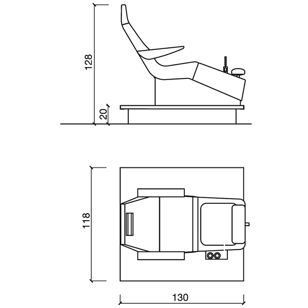 Педикюрное кресло STREAMLINE PIPELESS DECK SHIATSU фото и картинка купить в Москве