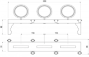 Зеркало парикмахерское OBERTO 6 GCMW0306PL