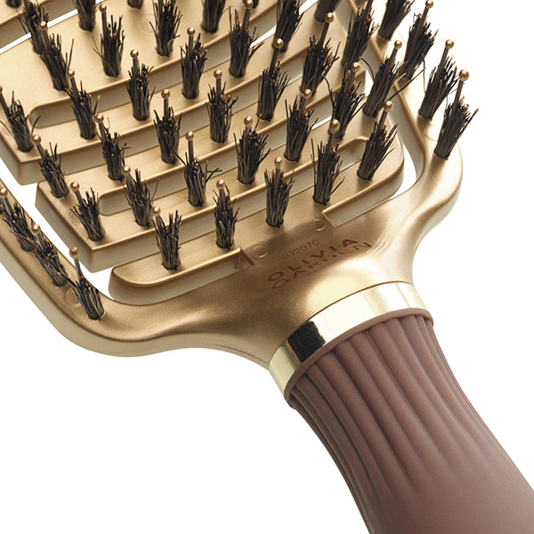 Щетка EXPERT CARE FLEX Boar&Nylon Bristles Gold&Brown фото
