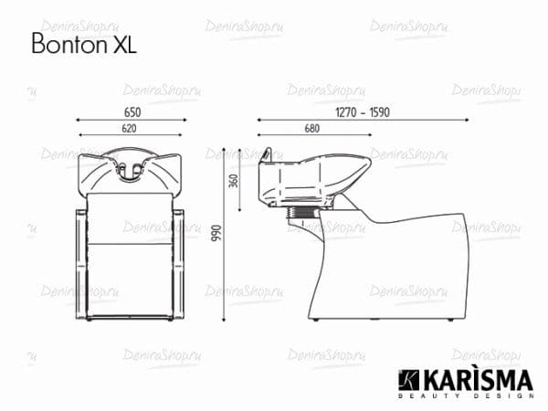 Парикмахерская мойка BONTON XL RELAX Karisma K7212