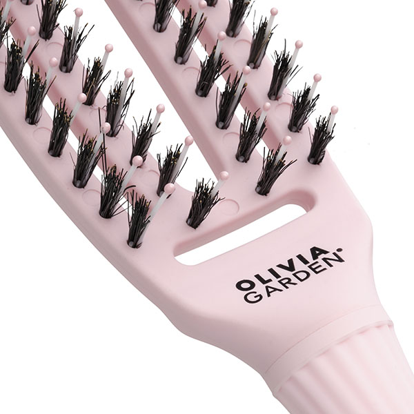 Щетка для волос Fingerbrush Care Iconic Boar&Nylon Pastel Pink S ID1685 фото