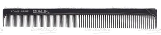 расческа рабочая dewal prime комбинированная, черная 18 см фотографии в магазине Denirashop.ru