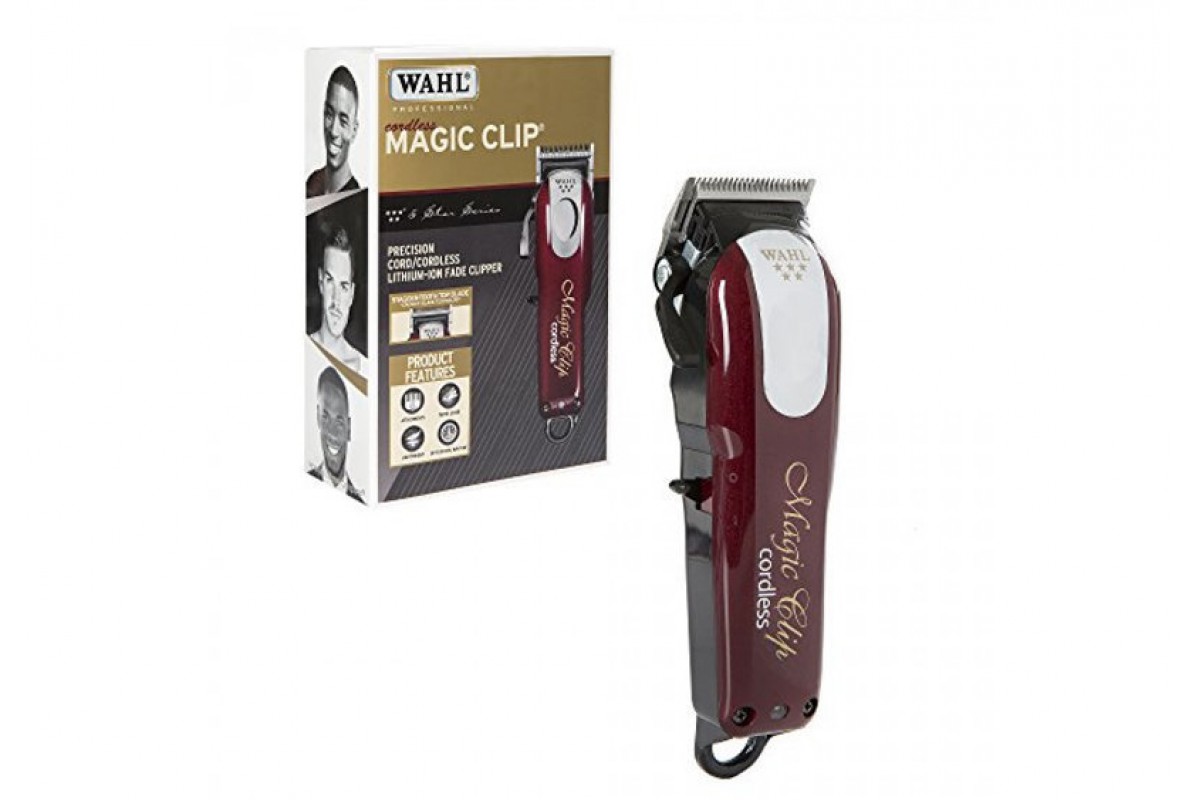 Машинка для стрижки Wahl Magic Clip Cordless 5 stars 3027252 (8148-316H) red, питание- аккумулятор/сеть, 8 насадок фото