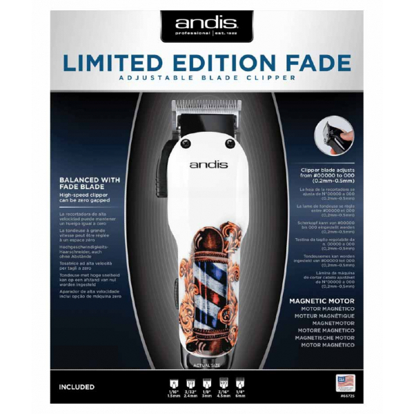 Машинка для стрижки US-1 Fade in Barber Pole Design фото