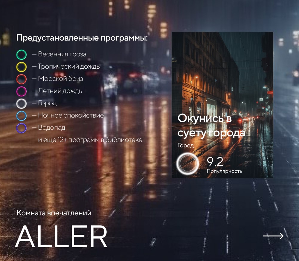 Комната впечатлений ALLER картинки Rainz ALLER