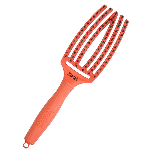 Щетка для укладки Fingerbrush Care Iconic Boar&Nylon ORANGE DREAM ID1837 фото