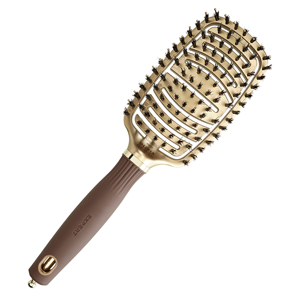 Щетка EXPERT CARE FLEX Boar&Nylon Bristles Gold&Brown фото