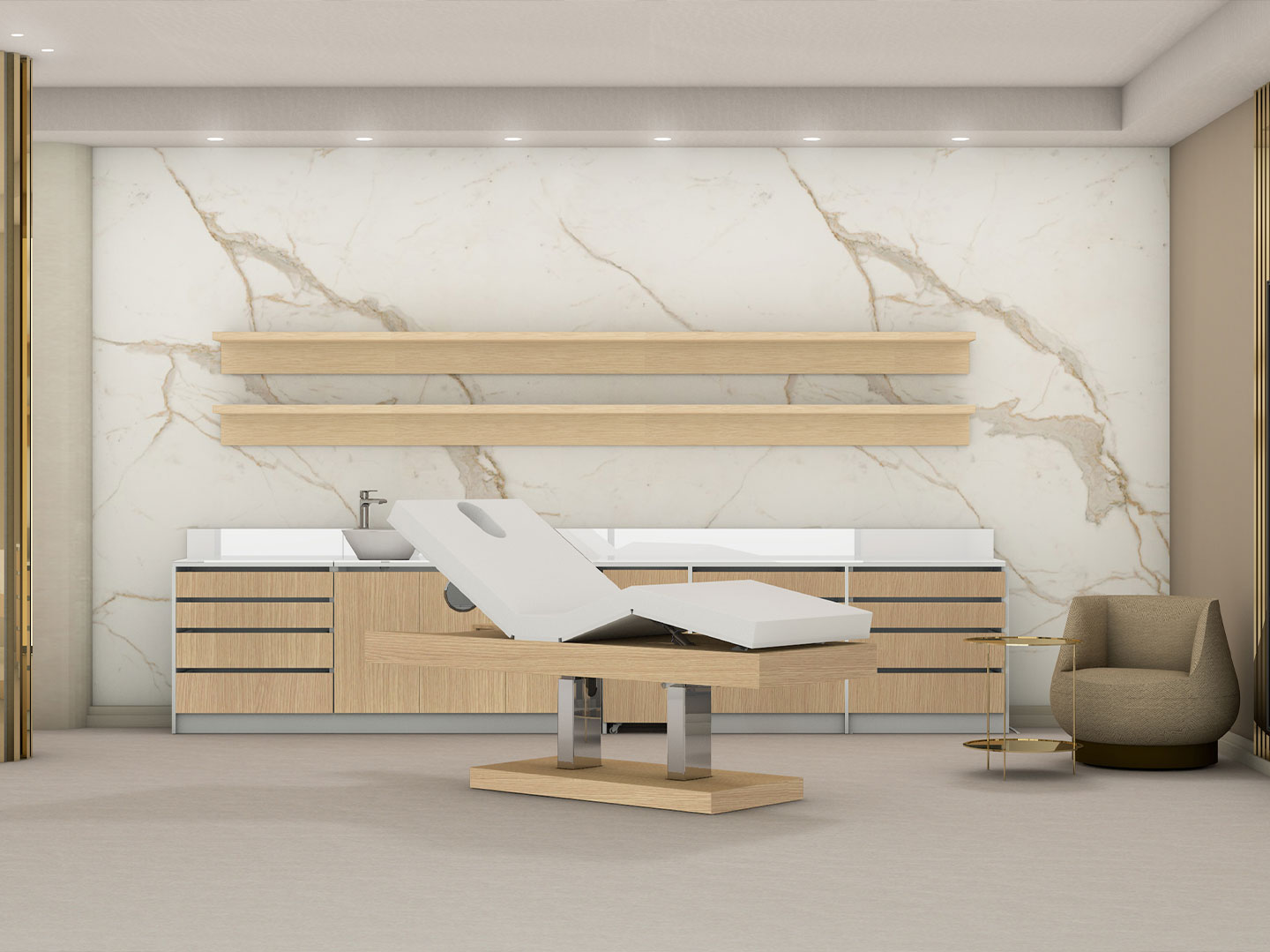 Кушетка многофункциональная ABU DHABI картинки  Nilo Spa Design ABU DHABI