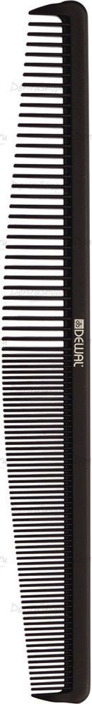 расческа рабочая dewal magnesium комбинированная, черная 19,3см фотографии в магазине Denirashop.ru