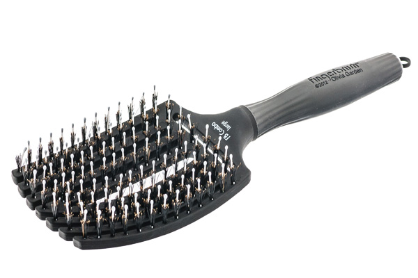 Щетка для волос Fingerbrush Care Iconic Boar&Nylon Black L ID0653/BR-FB1PC-CL000 фото