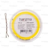 невидимки 70 мм волна коричневые 250 грамм harizma фотографии в магазине Denirashop.ru