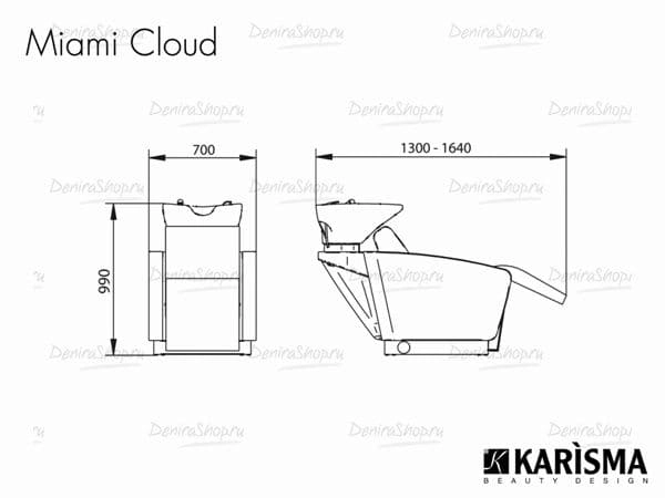 Парикмахерская мойка MIAMI CLOUD JET MASSAGE Karisma K6813