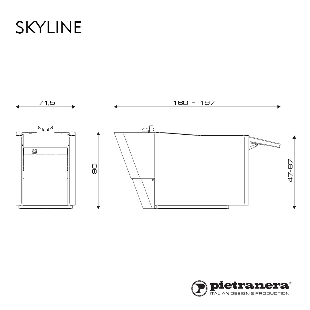 Мойка парикмахерская SKYLINE WASH Pietranera 552P