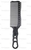 Купить Расчёска большая гибкий карбон с ручкой и зубцами на обушке для стрижки под машинку для стрижки фото