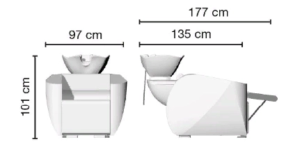 Мойка парикмахерская PRISMA RELAX Ceriotti 57211