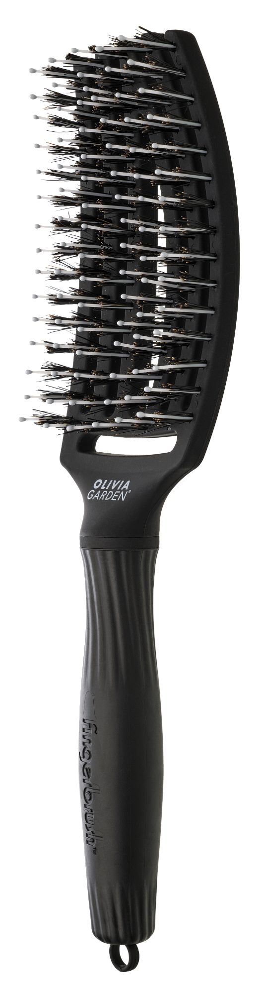 Щетка для волос Fingerbrush Care Iconic Boar&Nylon Black M ID0652/BR-FB1PC-CM000 фото