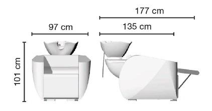 Мойка парикмахерская PRISMA Ceriotti 57210