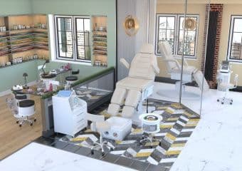 педикюрно-косметологическая тумба спейс с уф блоком купить в Denirashop.ru