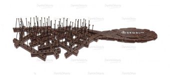 щетка продувная dewal pro , коричневая "ecology" в магазине Denirashop.ru
