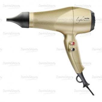 Фен  Ermila Premium Edition lightness, золотой, 2000 Вт, ионизация, 2 насадки