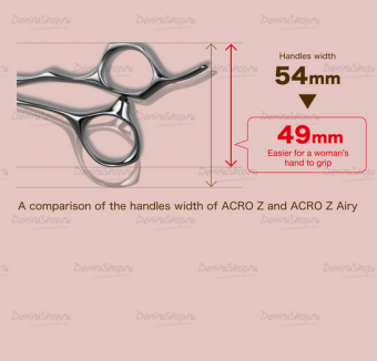 ножницы для стрижки acro z airy 5.5" в магазине Denirashop.ru