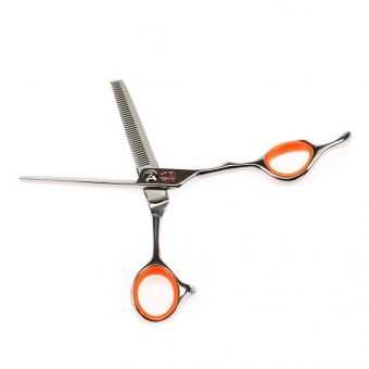 Парикмахерские ножницы TAYO ORANGE филировочные (40  зубцов) эргономичные 5,5"