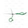 Парикмахерские ножницы DEWAL COLOR STEP прямые 5,5", зелёные