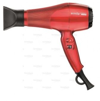 Фен  Ermila Compact tourmaline, красный, 2000 Вт, ионизация, 2 насадки