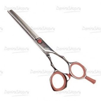 Парикмахерские ножницы TAYO DUET филировочные (35 зубцов) 5,5",кораловые