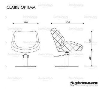 кресло парикмахерское claire optima купить в Denirashop.ru