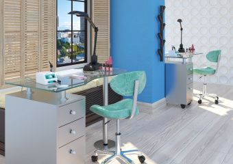 стул мастера кейси со спинкой, цвет №40 зеленый купить в Denirashop.ru