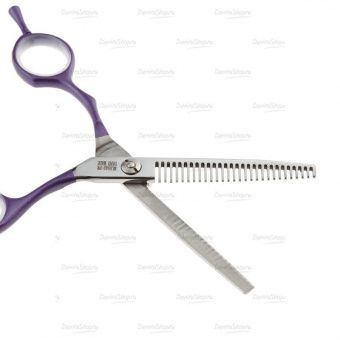 Парикмахерские ножницы DEWAL COLOR STEP филировочные 28 зубцов 5,5", фиолетовые
