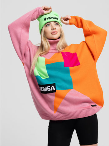 Вязаный свитер Комо - Розовый 11