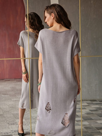 Вязаное платье Swag - Серое 4