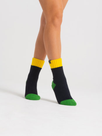 Вязаные носки Тукан - Зеленые 2