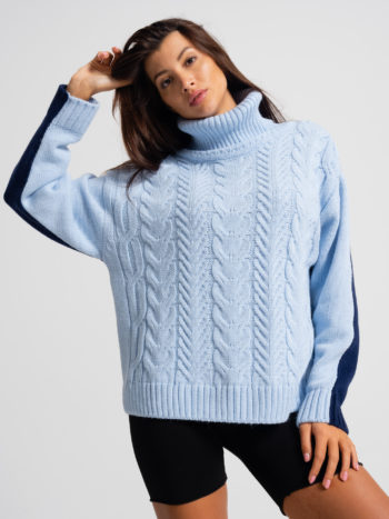 Вязаный свитер Twin - Синий 11