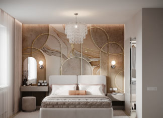 Использование разлиных текстур и материалов в интерьере