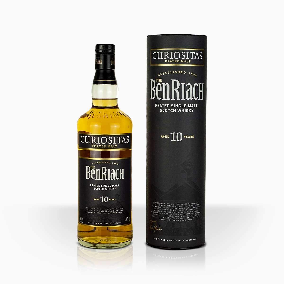 Whisky BenRiach 10YO Curiositas 46% 0,7l