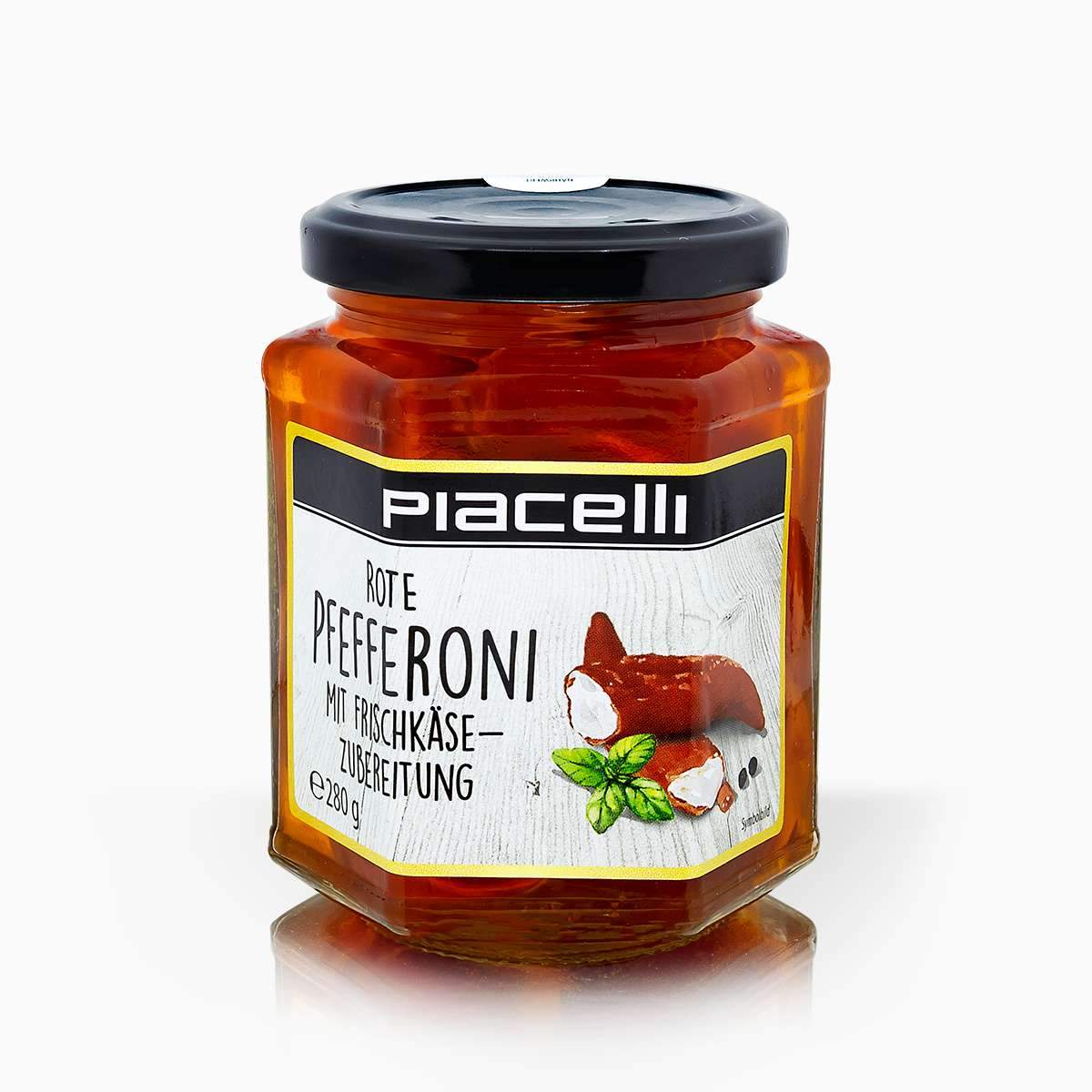 Piacelli červená paprika plnená syrovým krémom 280g