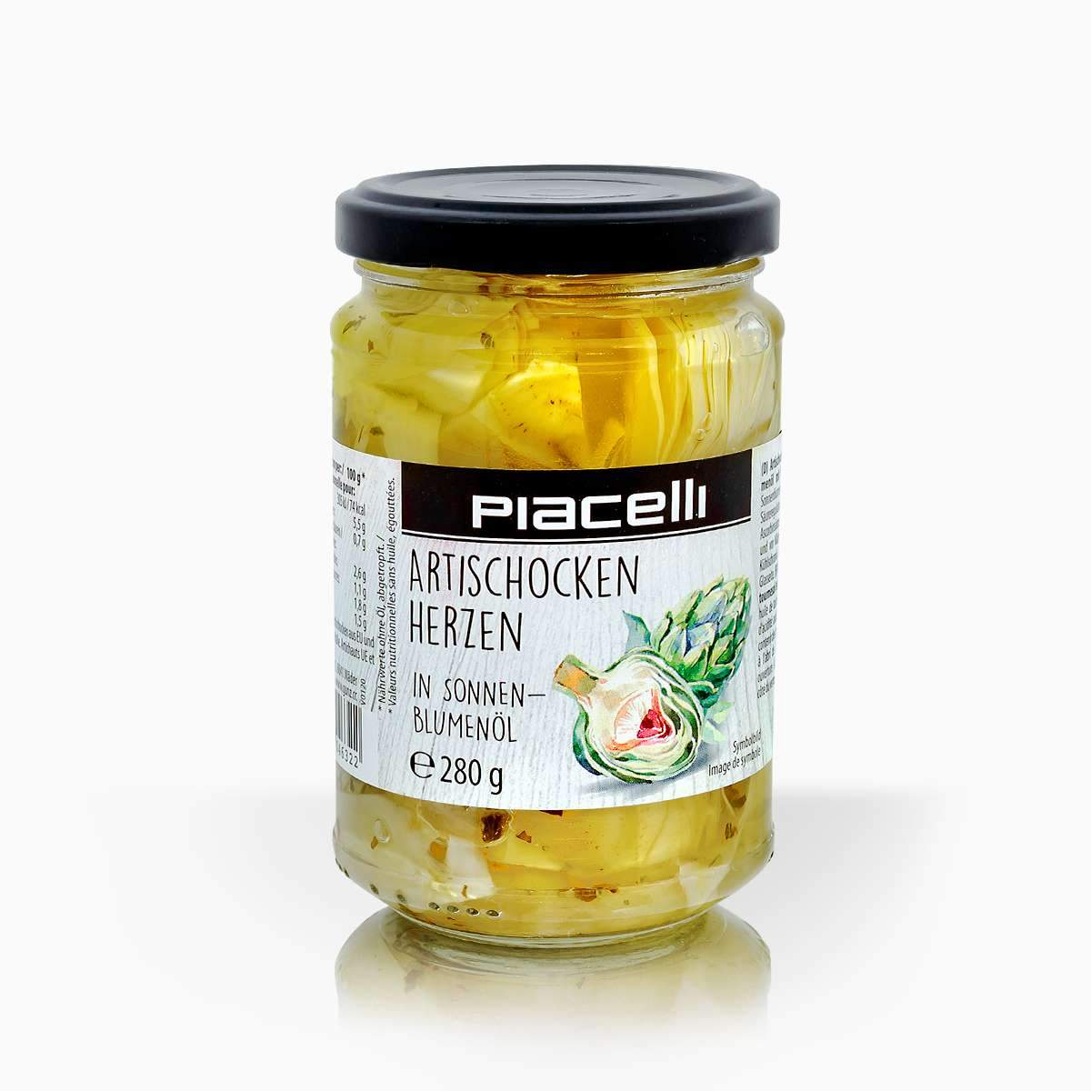 Piacelli nakládané artičoky v slnečnicovom oleji 280g