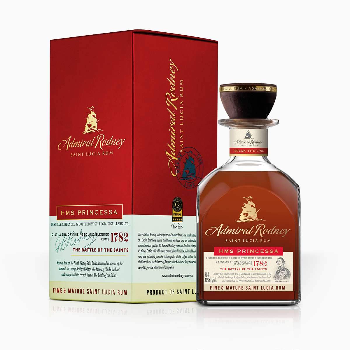 Rum Admiral Rodney HMS Princessa 40% 0,7l