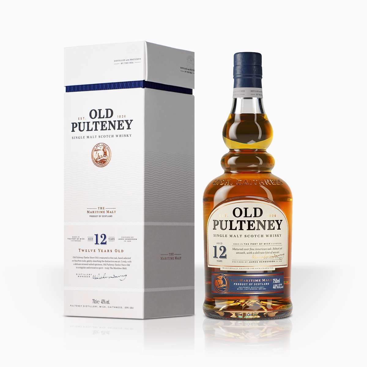 Whisky Old Pulteney 12YO 40% 0,7l