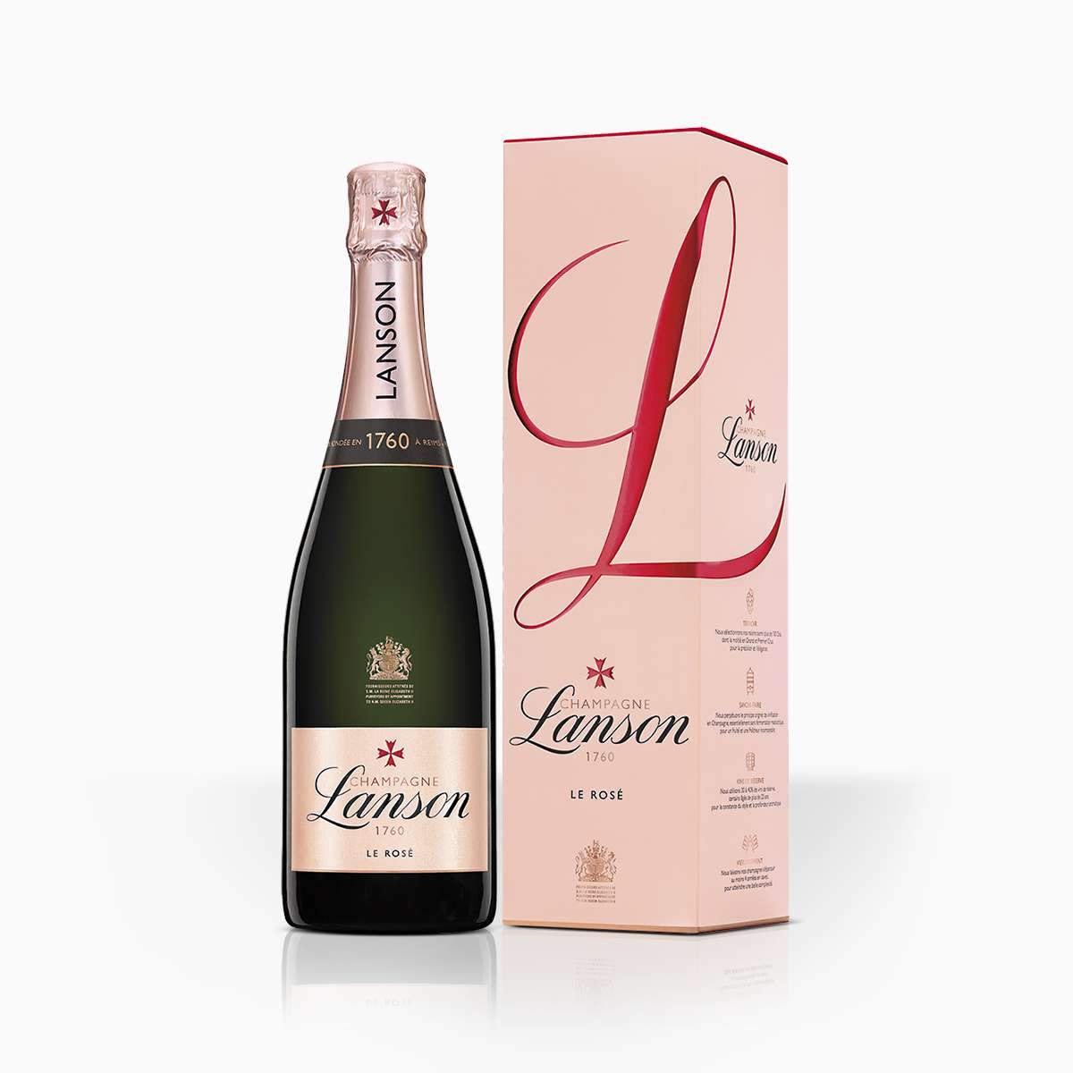 Šampanské Lanson Rose Brut 12,5% 0,75l