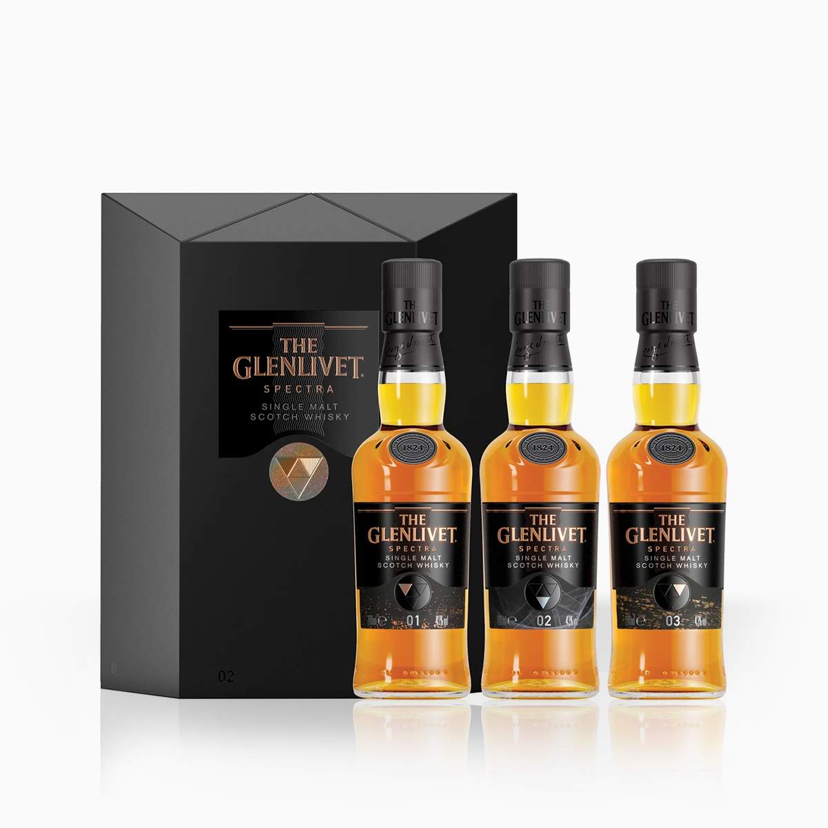 Whisky Gift Set Glenlivet Spectra 40% 0,6l