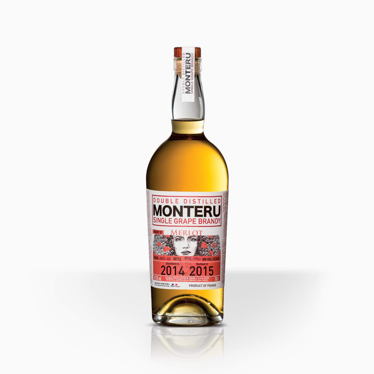 Brandy Monteru Merlot 41,3% 0,7l